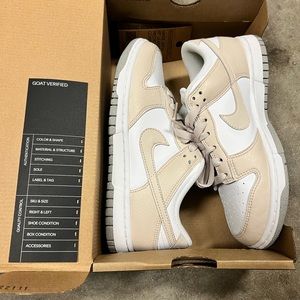 WOMENS SIZE 6.5 NIKE DUNK LOW NEXT NATURE
WHITE/LT OREWOOD BRN